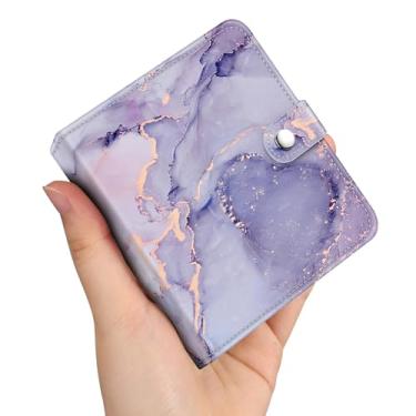 Imagem de Fintie Pequeno álbum de fotos para filmes Polaroid de 8,9 x 10,8 cm – 52 bolsos compatíveis com Polaroid Now+/Now/Flip/I-2/I-Type/600/SX-70/Fotos/Fujifilm Instax Wide EVO/400/300 Imagens, mármore