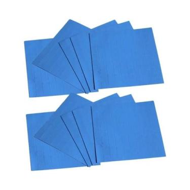 Imagem de 100 Peças Almofada De Silicone Condutora Térmica 10x10x1mm Para Gpu Cp