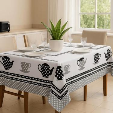 Imagem de Toalha de Mesa Oxford Premium Estampada 100% Poliéster Retangular Vários Tamanhos (4, 6, 8, 10 e 12 Lugares) (Est Bule, 8 Lugares)