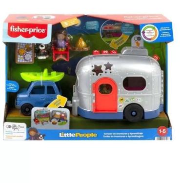 Imagem de Fisher-Price Trailer da Aventuras Little People - Mattel HJL90