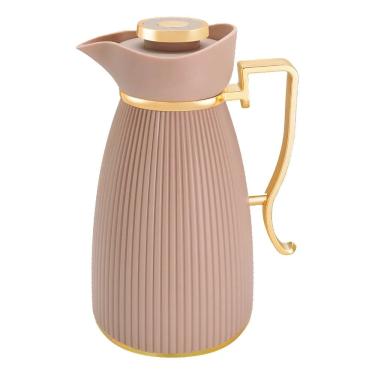 Imagem de Garrafa Térmica Zaya Tuut 1 Litro Canelada Design Sofisticado, Mantém Bebidas Quentes e...