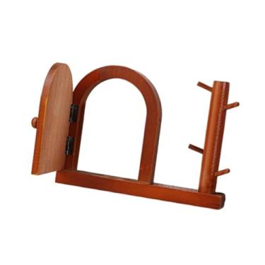 Imagem de MotiveTech Painel de cobertura de tomada de madeira, protetor de placa de parede, capa protetora de interruptor de madeira, fácil de instalar para dormitório, Porta única 22x3x16cm