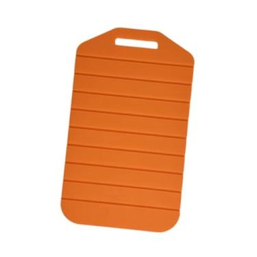 Imagem de WeiLaiKeQi Tábua de corte dobrável Tábua de corte portátil de silicone para vegetais, carnes e frutas, Laranja