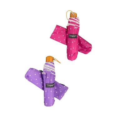 Imagem de Kit 02 Guardas-Chuva Reforçado Voyagem Pink E Lilás 010R