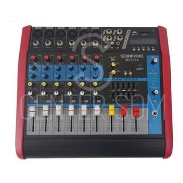 Imagem de Mesa De Som 6 Canais Amplificada 500W Rms Ef Eq Ma 630X - Soundvoice