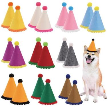 Imagem de Conjunto de chapéus de aniversário para cães Cellcacn Small 9,5 cm, 20
