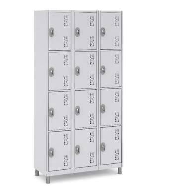 Imagem de Armário de Aço 12 Portas Ventiladas Uso Profissional e Comercial - W3,