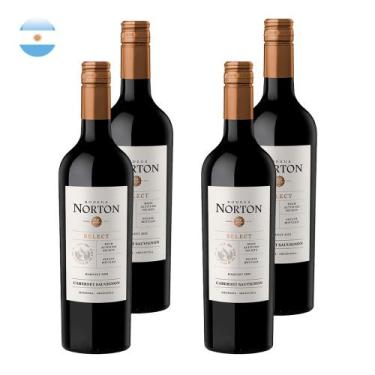Imagem de Kit 4 Vinhos Norton Select Cabernet Sauvignon Tinto Argentina 750ml - 