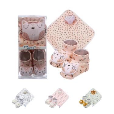 Imagem de Kit Maternidade Enxoval Bebê Naninha E Pantufa Bichinho (LUNA)