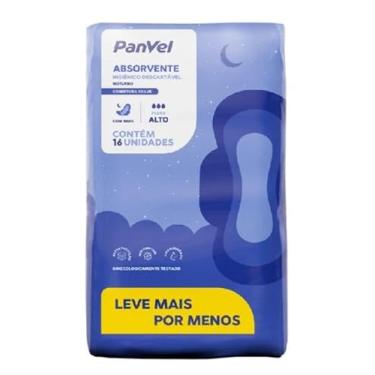 Imagem de ABSORVENTE PANVEL ESSENCIAL NOTURNO COBERTURA SUAVE C/ABAS 16 UNIDADES
