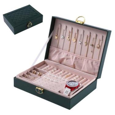 Imagem de Porta Joias Cordao Brinco Pulseira Anel Relogio Acessorio Estojo Caixa