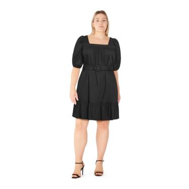 Imagem de City Chic Vestido feminino plus size - Tetia, Preto, 54