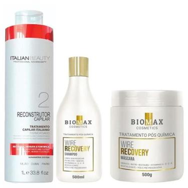 Imagem de Kit Escova Progressiva Premium Tratamento e Terapia Capilar Bsk - Ital