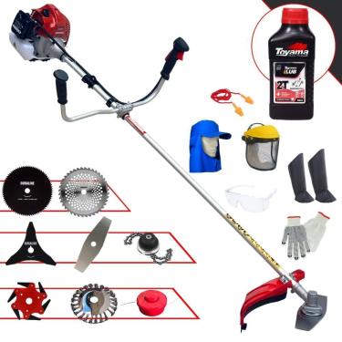 Imagem de Roçadeira 8 Em 1 Bcj620l 62cc 3hp + Epi + Óleo Toyama 2t