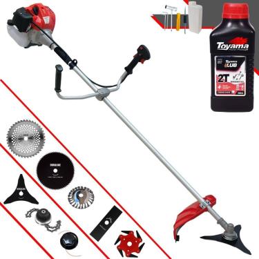 Imagem de Roçadeira Anmax Cg520p-tb 52cc 2,2hp 8 Em 1 + Óleo Toyama 2t