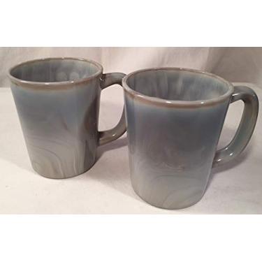 Imagem de Caneca de café de vidro de vidro de leite - EUA - Feito nos EUA (2, cinza granito fumado)