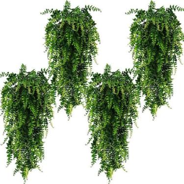 Imagem de Plantas artificiais suspensas Toprooms Fake Fern Ivy Vines x4