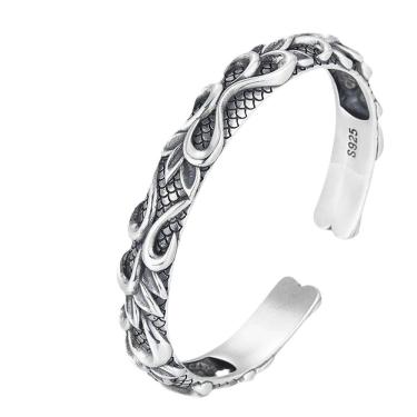 Imagem de Pulseira de punho em prata esterlina 925 Ocean God para homens