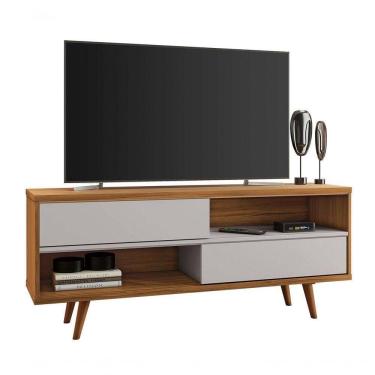 Imagem de Rack Bancada Nt 1180 Freijó Com Off White - Notável