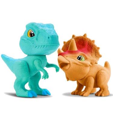 Imagem de Kit Dinossauros de Brinquedos em Vinil Infantil Baby Bambola, Boneco D