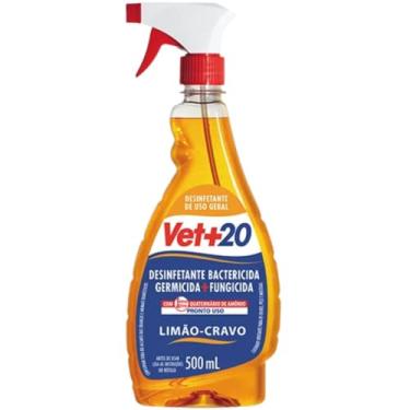 Imagem de Vet+20 - Desinfetante Pronto Uso Limão Cravo - 500 ml