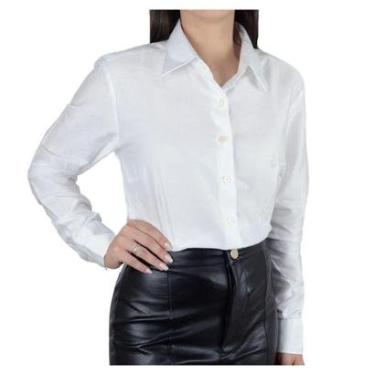 Imagem de Camisa Feminina Dudalina ML Slim Cetim Luxury - 53010-Feminino