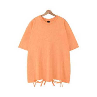 Imagem de Camiseta Unissex Retro Punk De Algodão 230g Com Ombros Caídos E Manga 