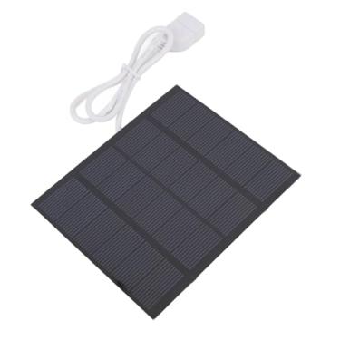 Imagem de KUIDAMOS Painel de Carregador Solar Interface USB Eficiente de 1,5 W para Emergência Externa Carregador Solar Portátil de Silício Policristalino para Acampamento e Caminhada 4,33 X 3,62 pol.