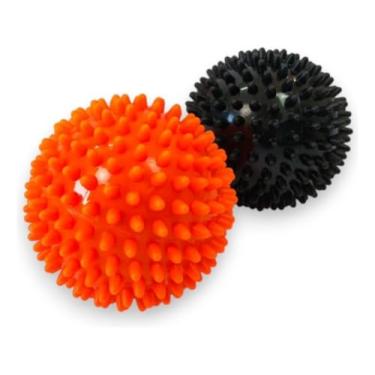 Imagem de BOLA DE MASSAGEM 9 CM LARANJA/PRETO KALLANGO