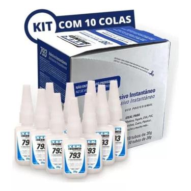Imagem de Kit 10 Cola Instantânea Tek Bond 793 20g