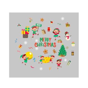 Imagem de Bothyi Conjunto de 3 Adesivos Decorativos de Natal para Janelas - Enfeites Fofos para Vidro - Ideais para Casa, Festas e Quartos.