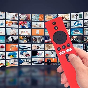 Imagem de Capa de silicone, capa protetora antiderrapante para Mi Box S 4K, Mi TV Stick, com cordão, leve, à prova de choque, recorte preciso, lavável, para animais de estimação, crianças, família (conjunto