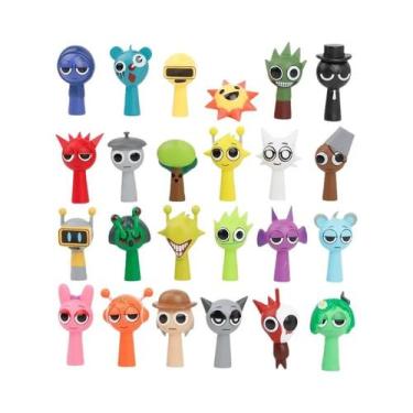 Imagem de Figuras De Ação Sprunki 35-7cm Conjunto De 8 12 24 48 Brinquedos De An