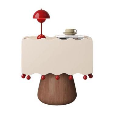 Imagem de Mesa de cabeceira com gavetas, mesa lateral moderna com acabamento em couro sintético, mesa de extremidade, mesas laterais de cama, armário de cômoda de madeira, mesa de canto moderna grande para