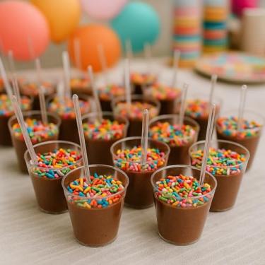 Imagem de Kit 100 Mini Copinhos 25ml Com Colheres de Acrílico Cristal para Festas Aniversário Doces Brigadeiro Sobremesas