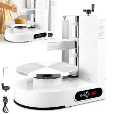 Imagem de Máquina de Decoração Bolos 220V, Conjunto de Nivelador de Bolo de Aniversário, Com Raspador Aço Inoxidável 304 ﻿