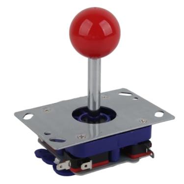 Imagem de Cosiki Bola de Joystick de de Estilo Clássico de Competição para Jogos, Joystick de 2/4/8 Vias para Console de Jogos de Luta [Porca antiderrapante] [Painéis de Controle de Madeira e metal]