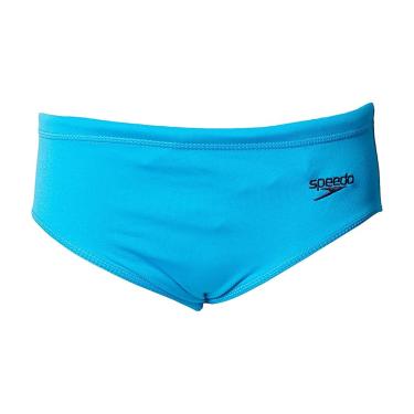Imagem de Sunga Infantil, Speedo, Acquaplus, Modelo Liso com Forro Interno e Cordão Personalizado, Tamanho Kids, tamanho 6 - Azul Céu
