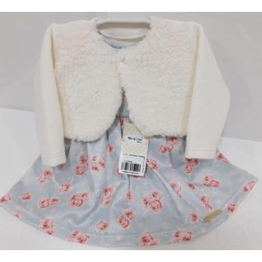 Imagem de Kit Luxo Festa Vestido Bebê Menina Floral + Bolero Ref. 7175 - CHUQUIN