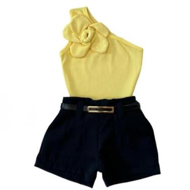 Imagem de Look Infantil Conjunto Estiloso Meninas Blogueirinhas Novidade Verão -