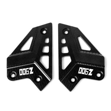 Imagem de Anti-derrapante Para z900 Z-900 2017 acessório da motocicleta pé peg protetor calcanhar capa protetora guarda(Preto)