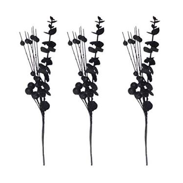 Imagem de Admired By Nature Sprays de Natal para decoração de casa (preto-1)