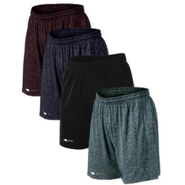 Imagem de Kit 4 Short Bermuda Plus Size Dry Academia Treino-Masculino