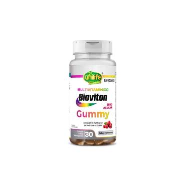 Imagem de Multivitamínico Gummy Unilife Bioviton 30 Gomas De Framboesa-Unissex