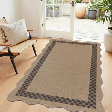 Imagem de U'Artlines Tapetes para entrada, tapetes laváveis de tecido antiderrapante, tapete de porta interna, tapetes de cozinha para piso, capacho de entrada frontal para cozinha, corredor, varanda, banheiro