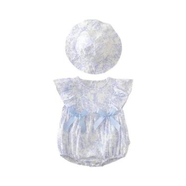 Imagem de Macacão Floral De Algodão Para Bebês Meninas 0-2 Anos, Macacão Princes