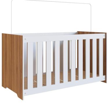 Imagem de Berço Com Mosquiteiro La001 Nogal Manchester Branco Comm Nogal Manchester Branco