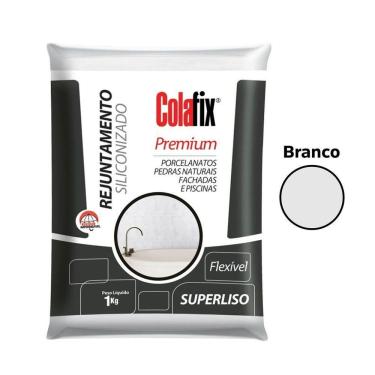 Imagem de Rejunte Colafix Siliconizado 1kg - Branco