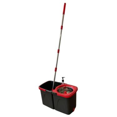 Imagem de Mop Giratório Duo 360° com Balde Duplo e Centrífuga em Aço Inox