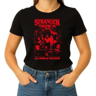 Imagem de Camiseta Camisa Adulto Feminina Masculina Algodão Série Stranger Thing